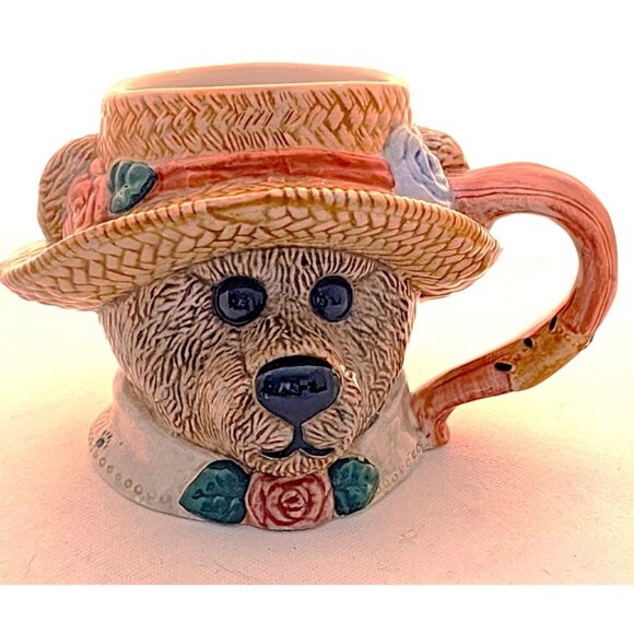 MUG-THE BOYDS COLLECTION-MS. BRUIN-"Afternoon Tea"-Plant Holder-Numbered Edition - Picture 1 of 13